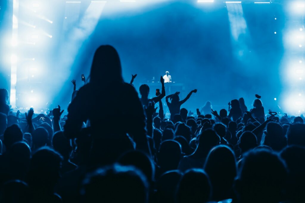 Concert crowd on a music concert